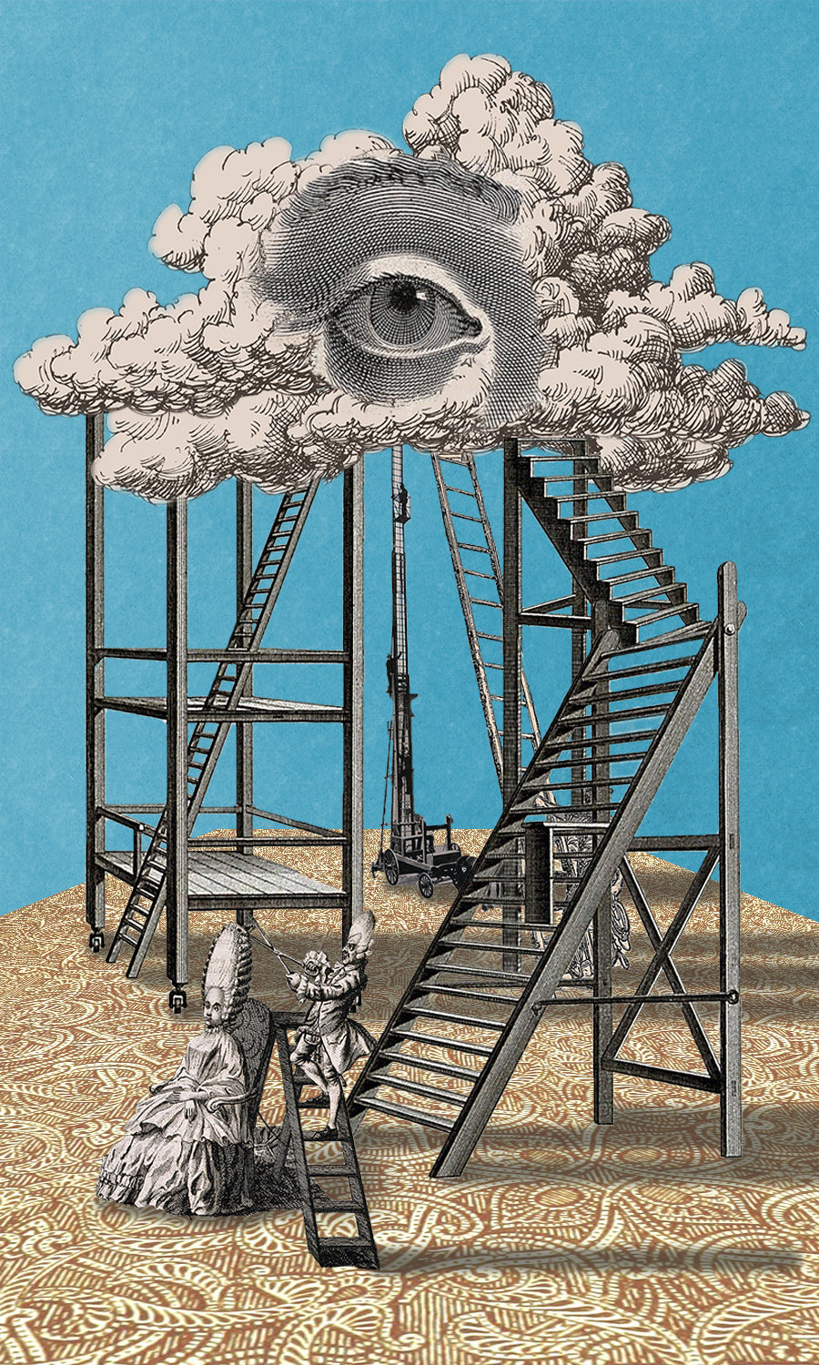 The Clouds 18x24' Large Giclée Print from The Deleted World